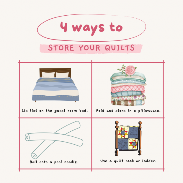 4 ways to store your quilts